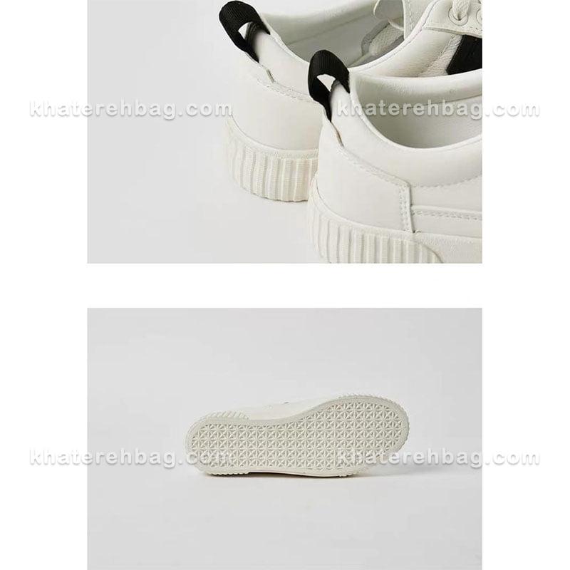 12393-(10) کفش اسپرت سفید مشکی 12389 - تصویر 21