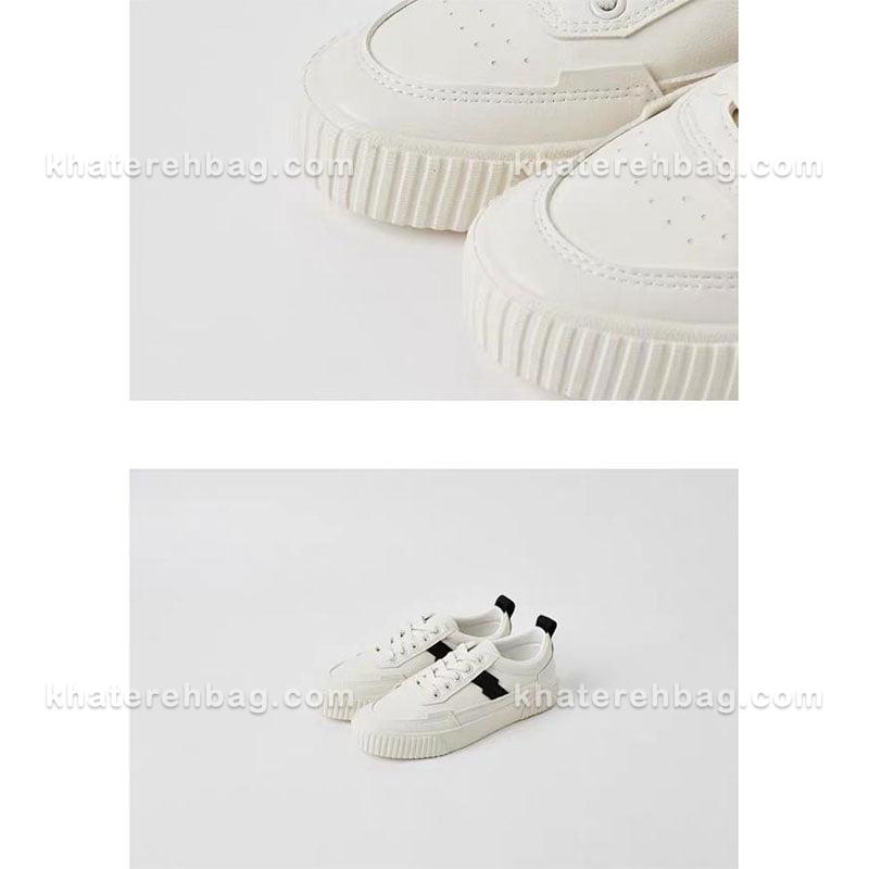 12393-(12) کفش اسپرت سفید مشکی 12389 - تصویر 23