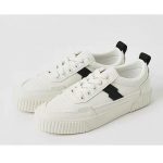 کفش اسپرت سفید مشکی 12389 - تصویر 25