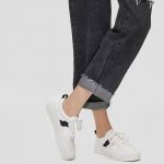 کفش اسپرت سفید مشکی 12389 - تصویر 24