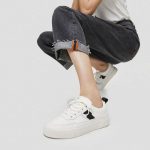 کفش اسپرت سفید مشکی 12389 - تصویر 27