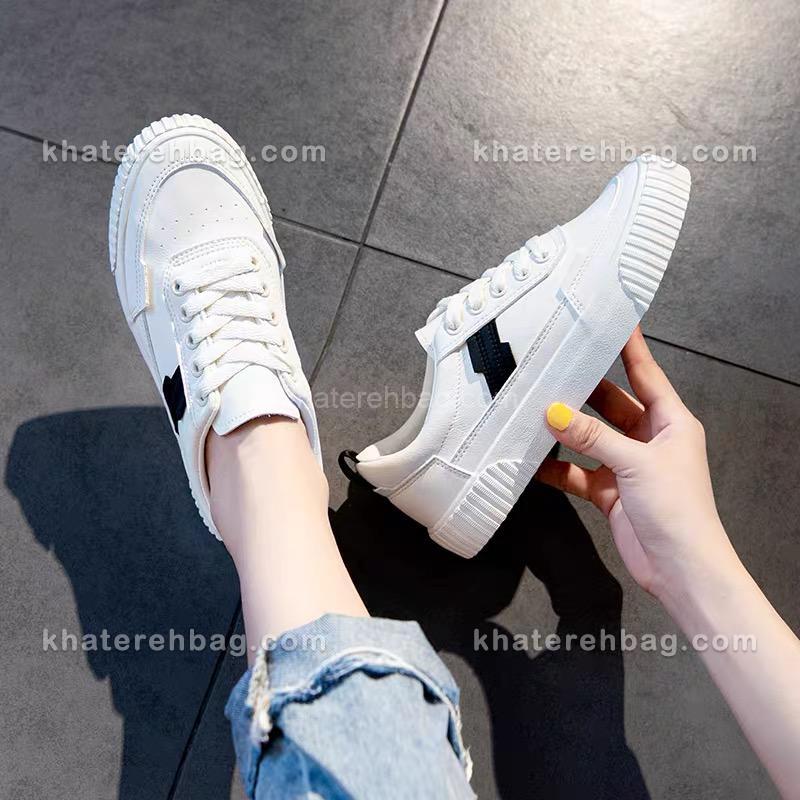 12393 (2) کفش اسپرت سفید مشکی 12389 - تصویر 19