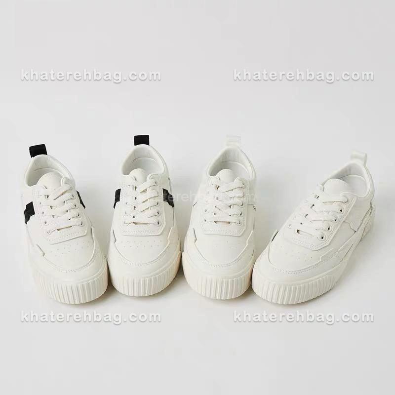 12393-(24) کفش اسپرت سفید مشکی 12389 - تصویر 13