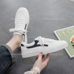 کفش اسپرت زنانه بغل پشت خط مشکی 12279 - تصویر 6