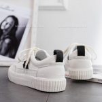 کفش اسپرت سفید مشکی 12389 - تصویر 5