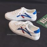 کفش اسپرت بغل خط دار آبی و قرمز 13079 - تصویر 4