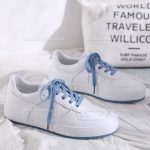 کفش اسپرت زنانه سفید لژ آبی 13088 - تصویر 7