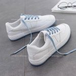 کفش اسپرت زنانه سفید لژ آبی 13088 - تصویر 13