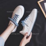 کفش اسپرت زنانه سفید لژ آبی 13088 - تصویر 11