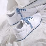 کفش اسپرت زنانه سفید لژ آبی 13088 - تصویر 8