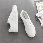 کفش اسپرت بغل گلدار سفید 13287 - تصویر 2