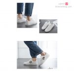 کفش اسپرت طرح آدیداس سفید 13303 - تصویر 4