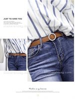 کمربند زنانه سگک گرد (وارداتی) کد 14617 - تصویر 15