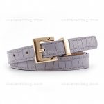 کمربند زنانه سگک مربع پل دار کروکدیل (وارداتی) کد 14651 - تصویر 17