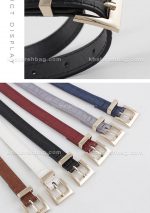 کمربند زنانه سگک مربع پل دار کروکدیل (وارداتی) کد 14651 - تصویر 11