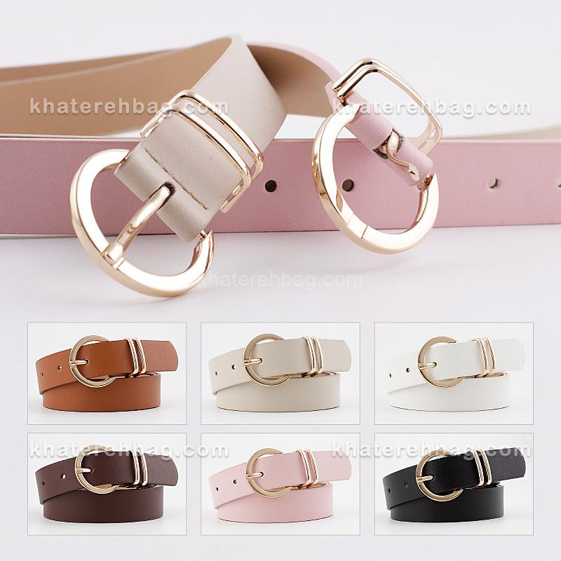 IMG_7723 کمربند زنانه سگک نیم گرد دوپل فلزی (وارداتی) کد 14645 - تصویر 1