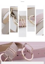 کمربند زنانه سگک نیم گرد دوپل فلزی (وارداتی) کد 14645 - تصویر 12