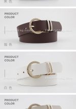 کمربند زنانه سگک نیم گرد دوپل فلزی (وارداتی) کد 14645 - تصویر 13