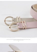 کمربند زنانه سگک نیم گرد دوپل فلزی (وارداتی) کد 14645 - تصویر 16