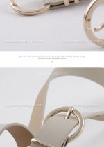 کمربند زنانه سگک نیم گرد دوپل فلزی (وارداتی) کد 14645 - تصویر 21