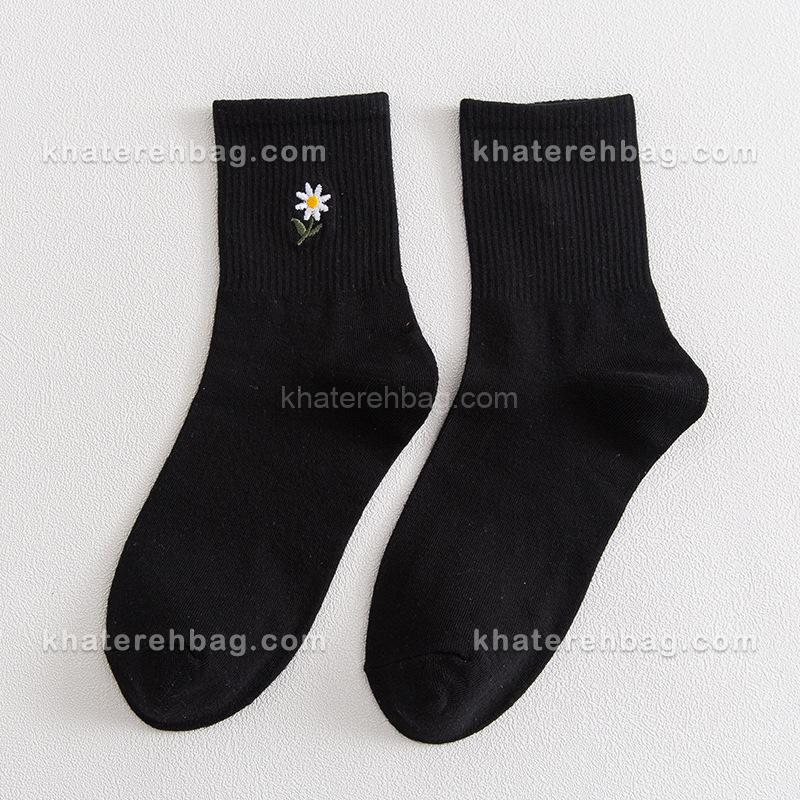 15381-4 جوراب طرح بابونه (وارداتی) کد ۱۵۳۸۱ - تصویر 4