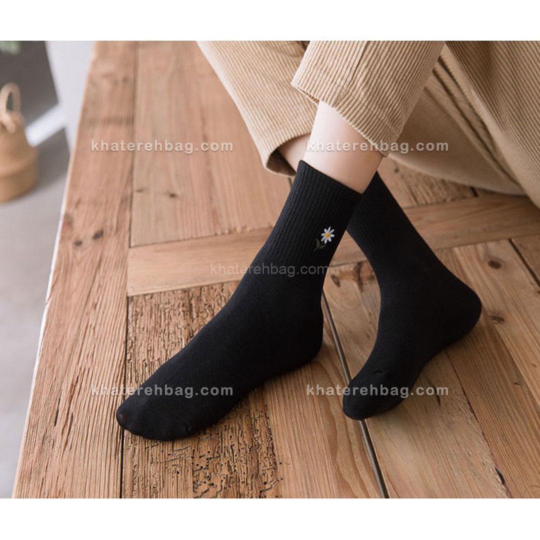 15381-7 جوراب طرح بابونه (وارداتی) کد ۱۵۳۸۱ - تصویر 7