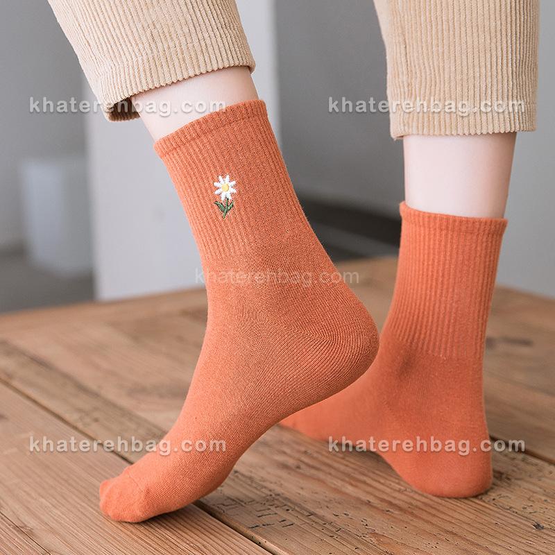 15382-2 جوراب طرح بابونه (وارداتی) کد ۱۵۳۸۱ - تصویر 9