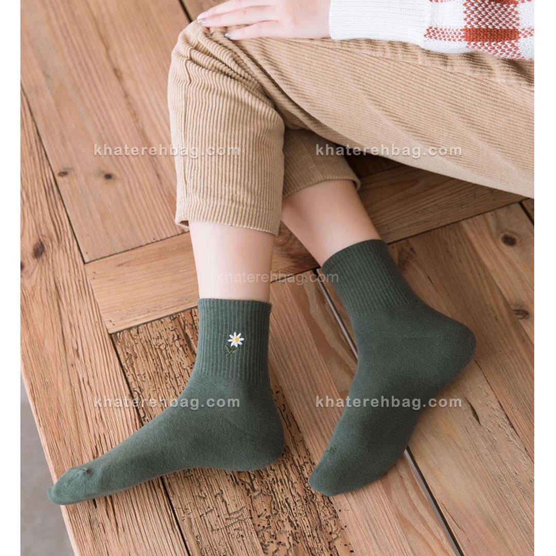 15383-2 جوراب طرح بابونه (وارداتی) کد ۱۵۳۸۱ - تصویر 16