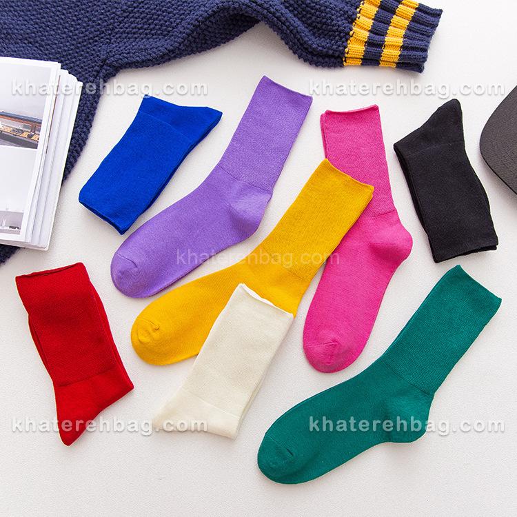 15386-1 جوراب ساق دار ساده (وارداتی) کد 15386 - تصویر 1