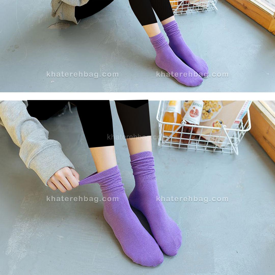 15389-2 جوراب ساق دار ساده (وارداتی) کد 15386 - تصویر 12