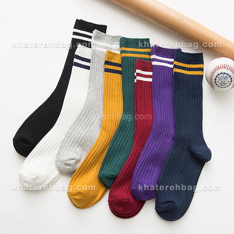 15394-1 جوراب ساق دار دو خط (وارداتی) کد 15394 - تصویر 1