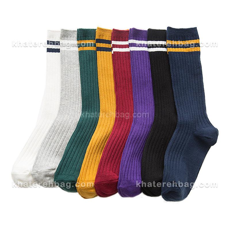 15394-3 جوراب ساق دار دو خط (وارداتی) کد 15394 - تصویر 3