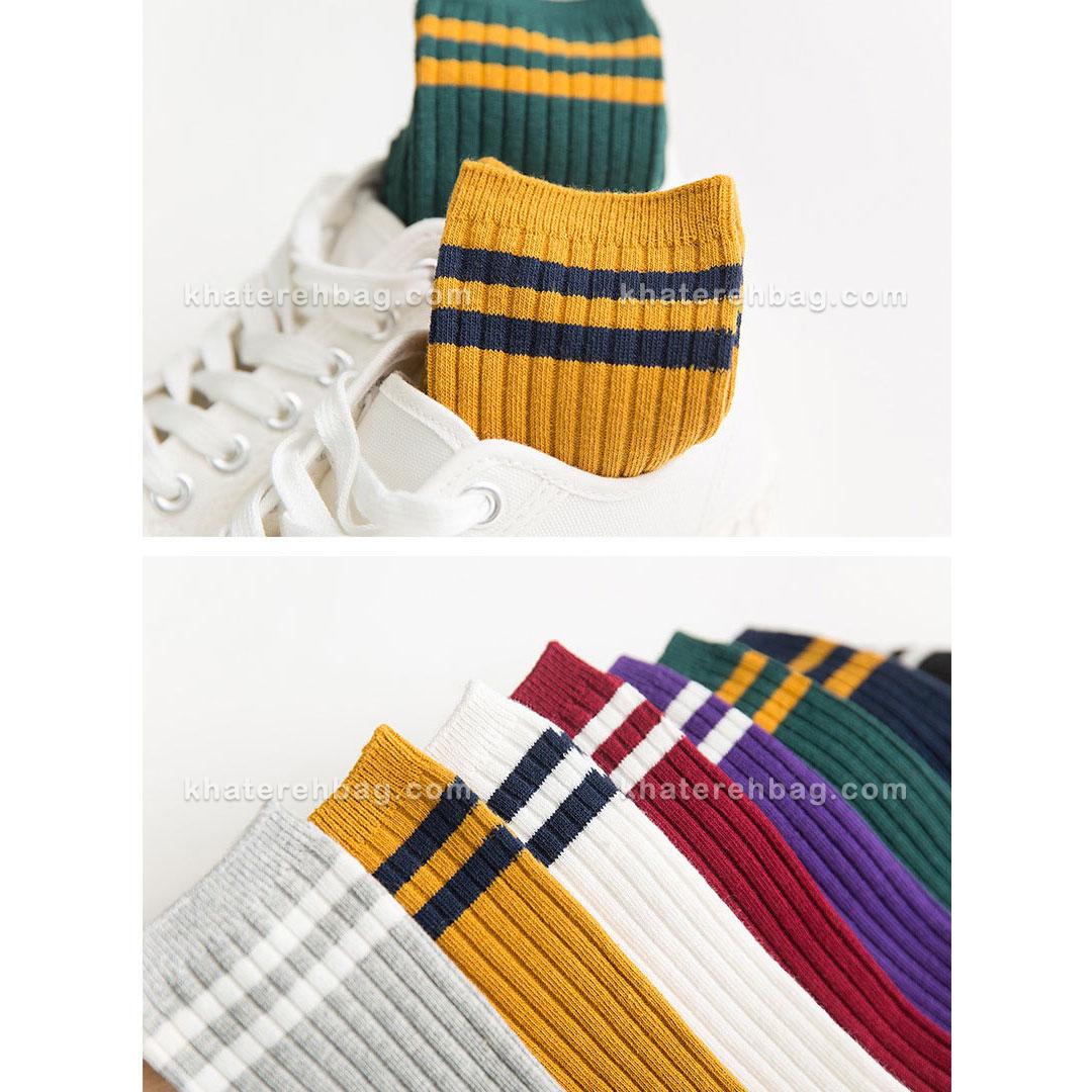 15394-6 جوراب ساق دار دو خط (وارداتی) کد 15394 - تصویر 6