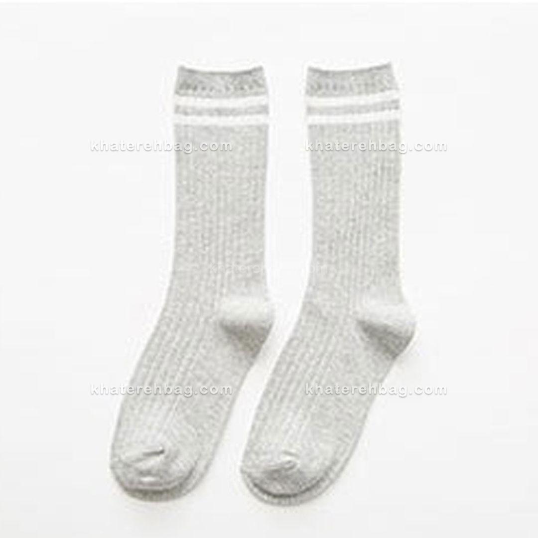 15394 جوراب ساق دار دو خط (وارداتی) کد 15394 - تصویر 8