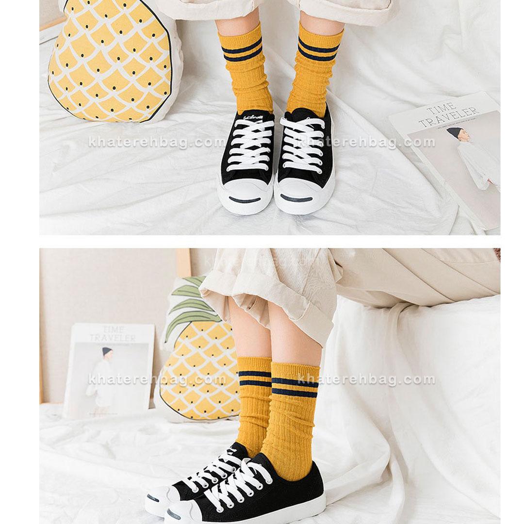 15397-5 جوراب ساق دار دو خط (وارداتی) کد 15394 - تصویر 15