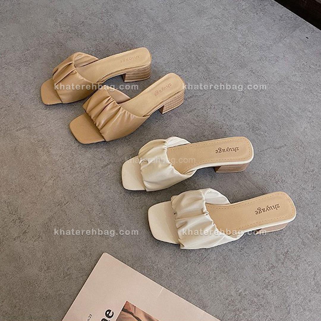 15209-1 صندل پاشنه چین دار (وارداتی) کد 15209 - تصویر 1