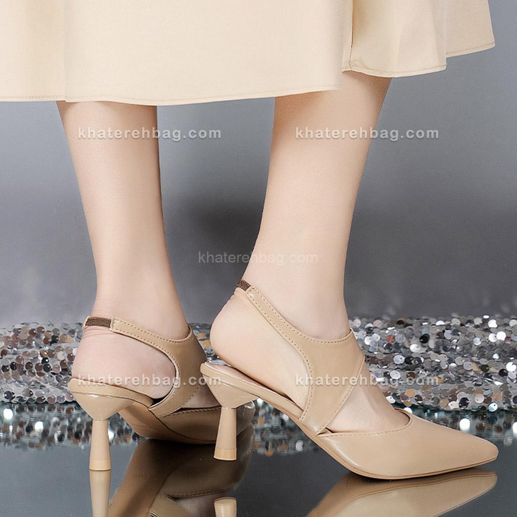 18320...... کفش پاشنه دار چرمی کد 18320 - تصویر 4