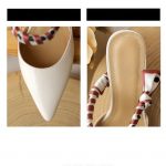 کفش پاشنه طلایی کد 18357 - تصویر 3