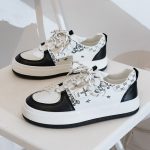 کفش DD&OO طرح دار سفید_مشکی کد (18836) - تصویر 3