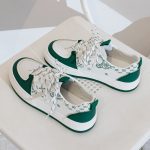 کفش DD&OO طرح دار سفید_سبز کد (18840) - تصویر 5