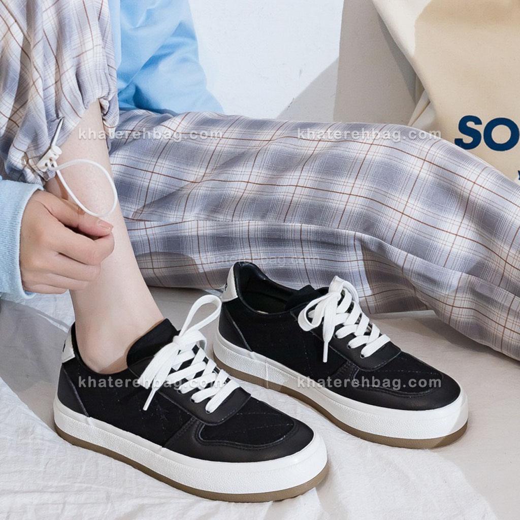 18860........................................... کفش DD&OO دوخت لوزی مشکی کد (18860) - تصویر 2