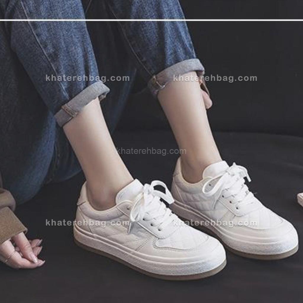 18864.. کفش DD&OO دوخت لوزی کد سفید (18864) - تصویر 2