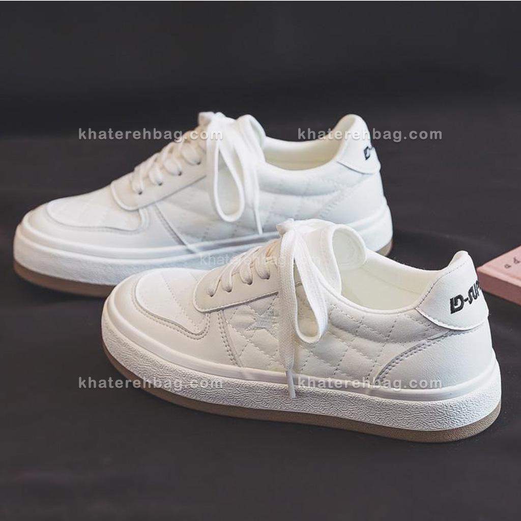 18865 کفش DD&OO دوخت لوزی کد سفید (18864) - تصویر 5