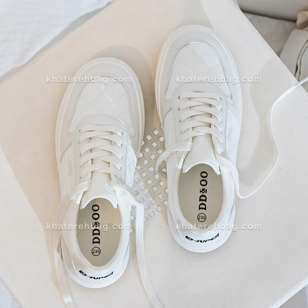 18866... کفش DD&OO دوخت لوزی کد سفید (18864) - تصویر 6
