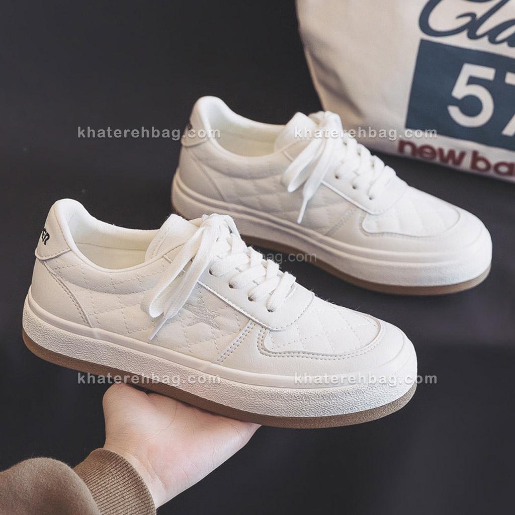 18867 کفش DD&OO دوخت لوزی کد سفید (18864) - تصویر 9