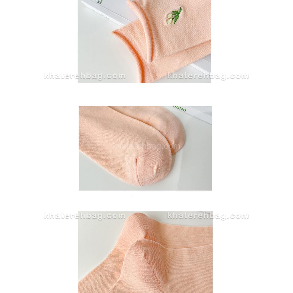 21009...................................... جوراب ساق دار گلدوزی لاله - کد : 21009 - تصویر 2