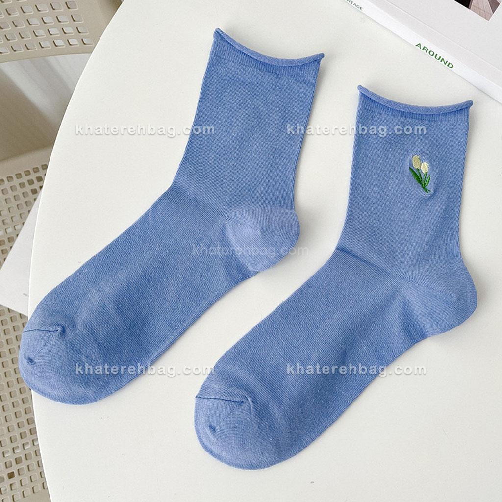 21009................... جوراب ساق دار گلدوزی لاله - کد : 21009 - تصویر 10