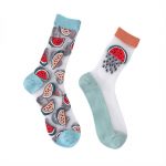 جوراب ساق دار شیشه ای طرح میوه - کد : 20872 - تصویر 4