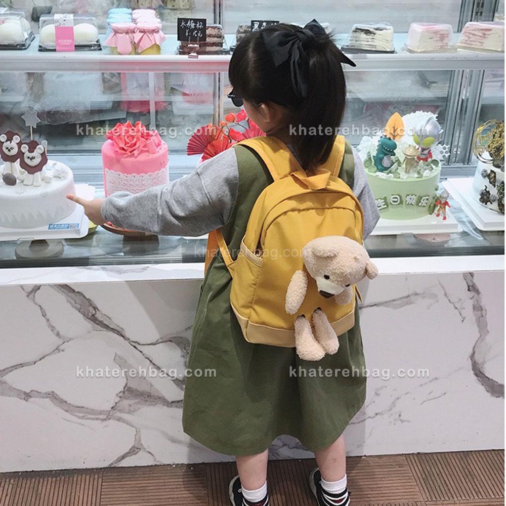 18816.......................................... کوله مهدکودکی جلو عروسک خرسی - کد : 18816 - تصویر 3