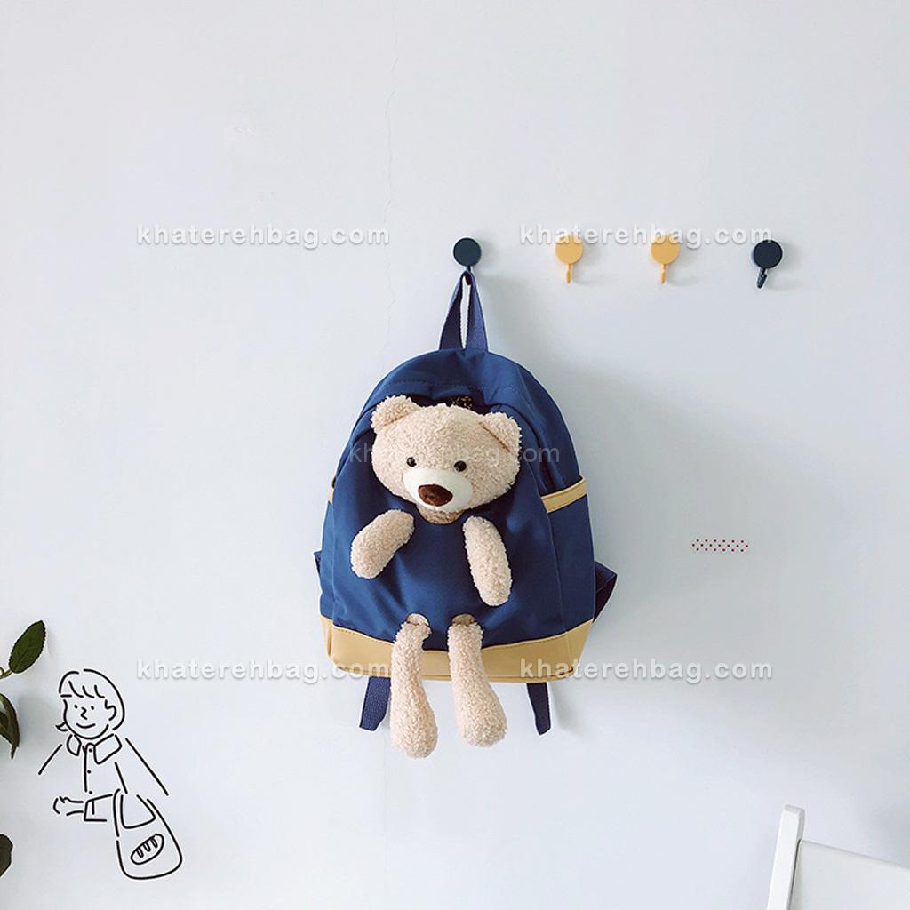 18816............ کوله مهدکودکی جلو عروسک خرسی - کد : 18816 - تصویر 18